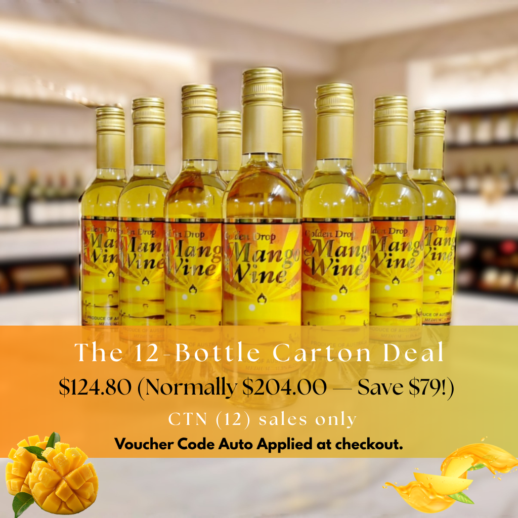12 Bottles of Medium Mango Wine